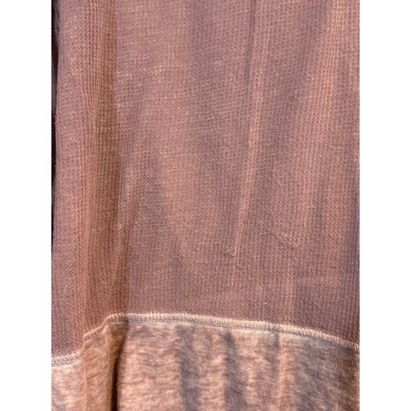 Abound Long Sleeve Mauve Waffle Knit Top With Thumbholes Size M - Picture 3 of 5